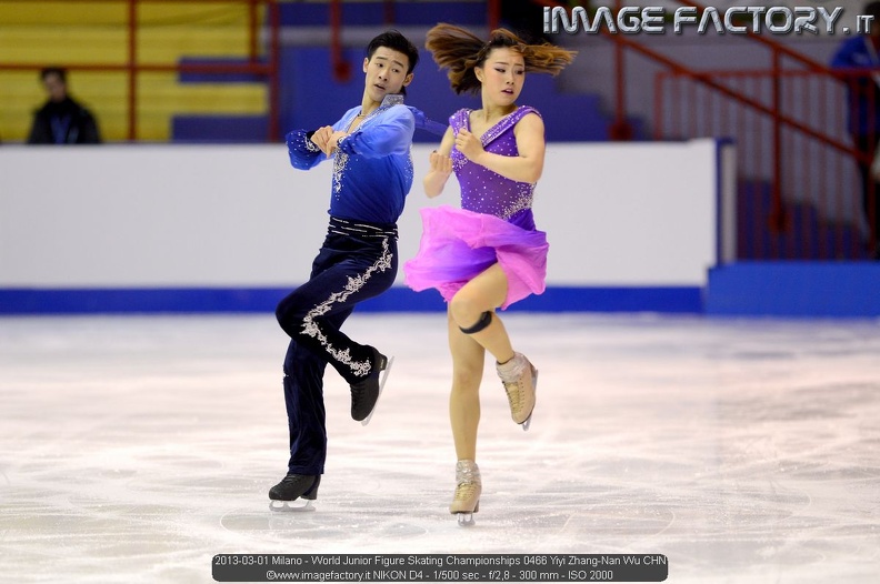 2013-03-01 Milano - World Junior Figure Skating Championships 0466 Yiyi Zhang-Nan Wu CHN.jpg